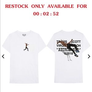 Boxed travis scott x abloh off white tee size M